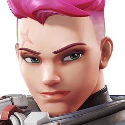 An image of Zarya's Overwatch hero portrait.